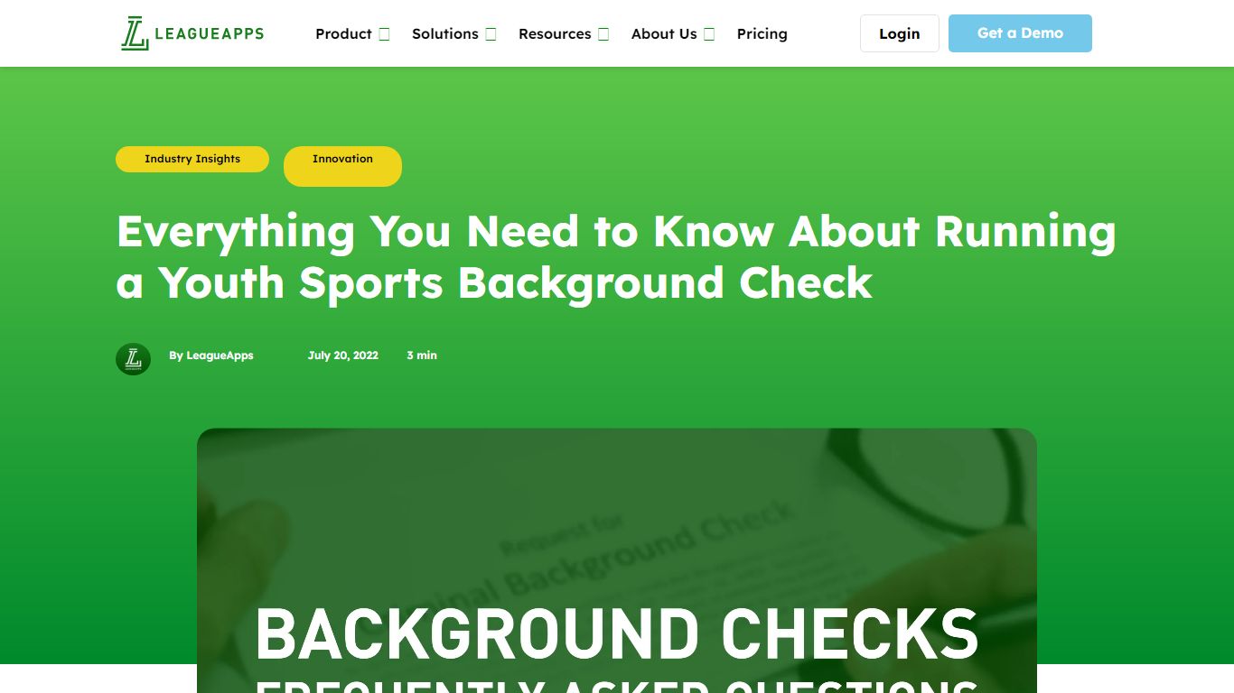 How to Run a Youth Sports Background Check - LeagueApps